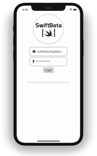 Toda la pantalla y lógica de nuestro login ahora está en un módulo creado con Swift Package Manager