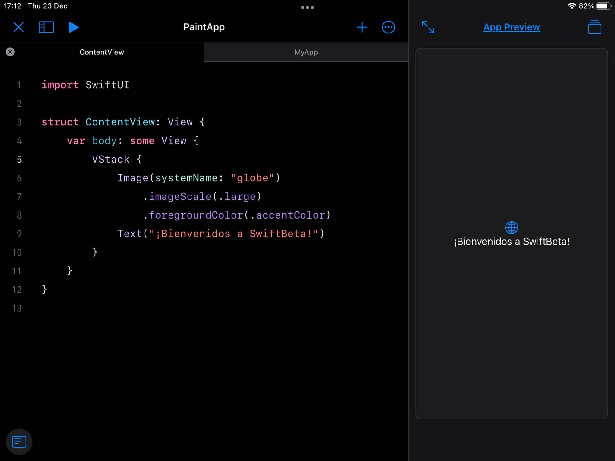 Mostrar la preview de nuestra App en Swift Playgrounds 4 en iPad