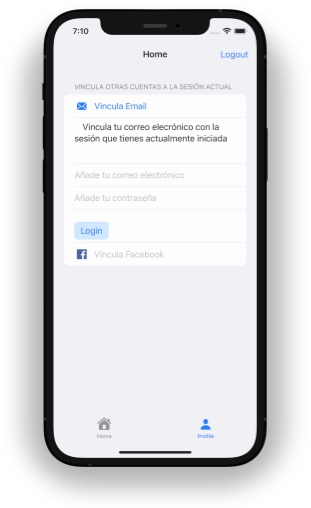 Formulario en SwiftUI para vincular Email y Password al currentUser