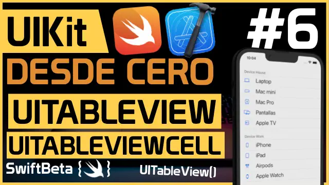 Aprende a crear una UITableView y UITableViewCell por código