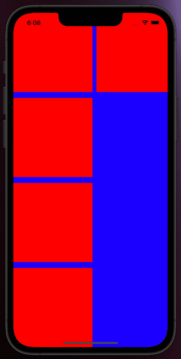 Cambiamos la orientación de nuestro UICollectionViewFlowlayout