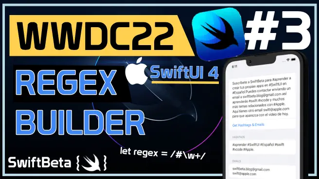 Crea expresiones regular con Regex o RegexBuilder en Swift