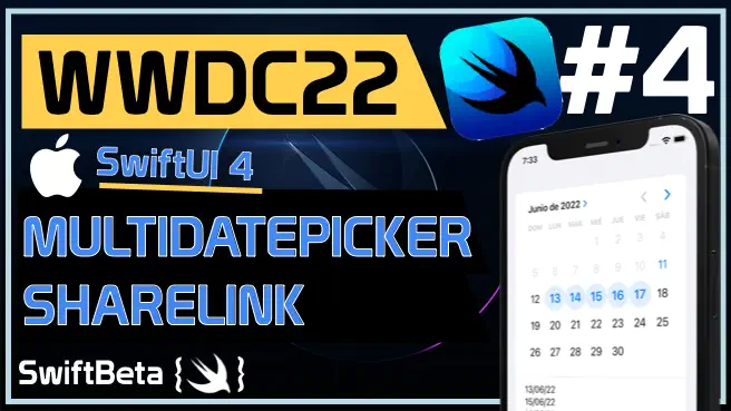 MultiDatePicker y ShareLink en SwiftUI 4