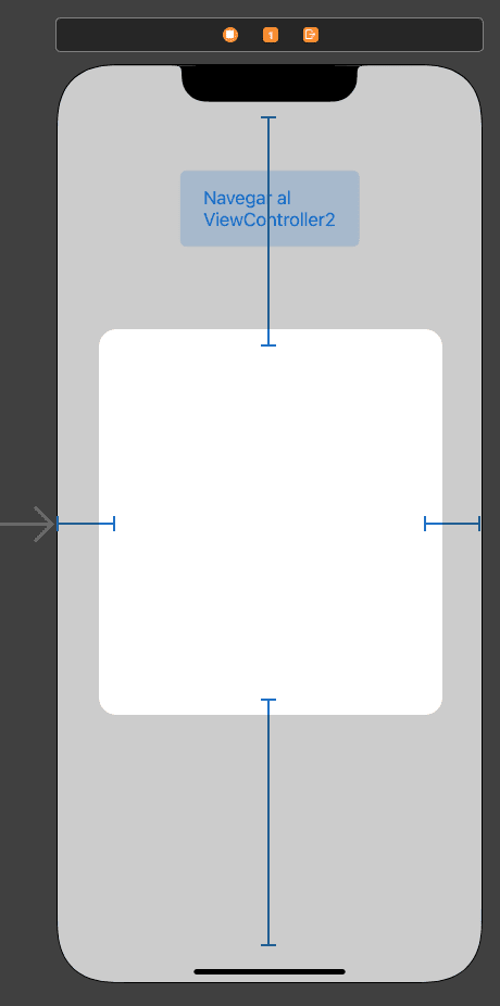 Ahora añadimos una UIView, dentro del ViewController del Storyboard