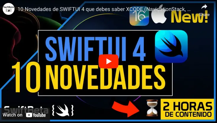 10 novedades de SwiftUI 4