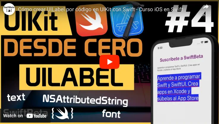 Aprende a crear UILabel por código con UIKit y Swift