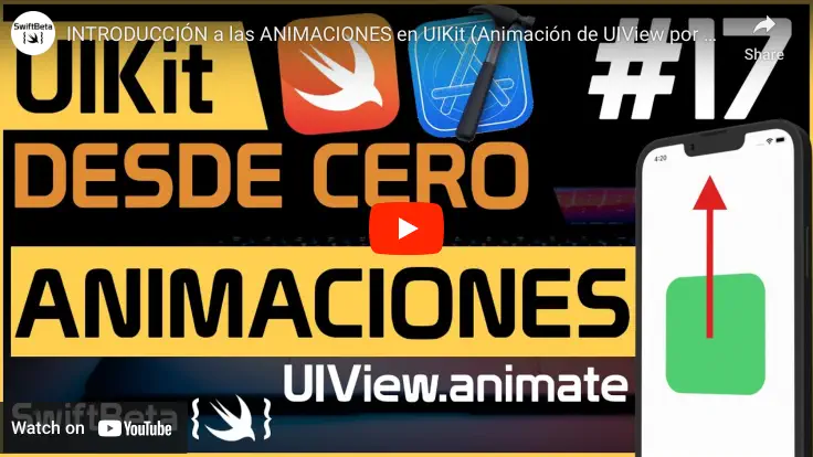 Aprende a crear animaciones en UIKit