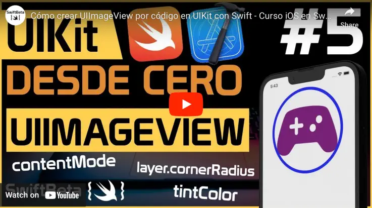 Aprende a crear un UIImageView en UIKit con Swift