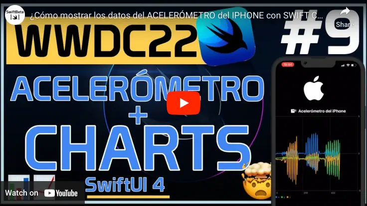 Aprende a mostrar los datos del acelerómetro del iPhone en un Chart en SwiftUI