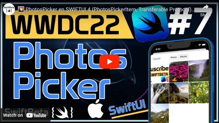 Aprende a usar PhotosPicker en SwiftUI 4