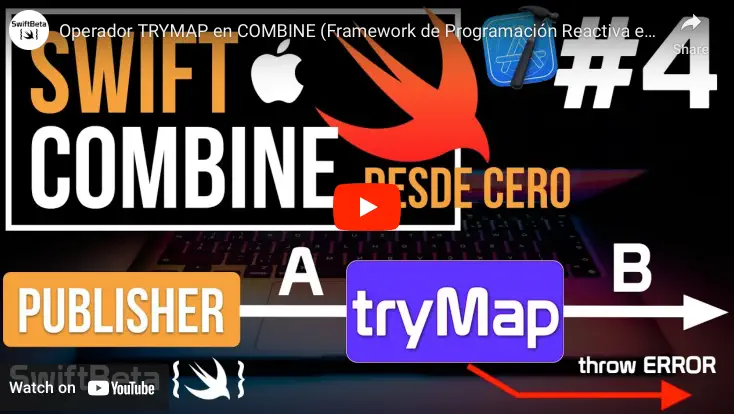 Aprende a usar el operador tryMap del framework Combine de Apple en Swift