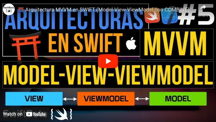 Aprende a usar la Arquitectura MVVM en Swift