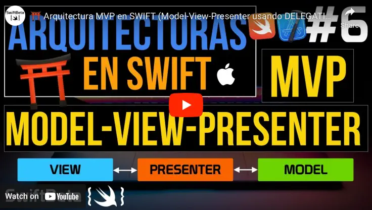 Aprende a usar la Arquitectura Model-View-Presenter en Swift