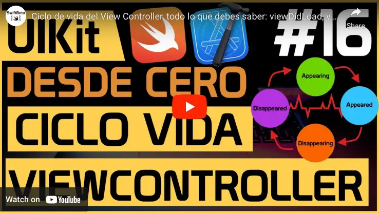 Ciclo de vida de un ViewController