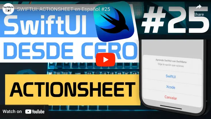 Curso SwiftUI, vista ActionSheet