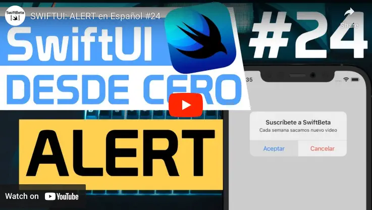 Curso SwiftUI, vista Alert