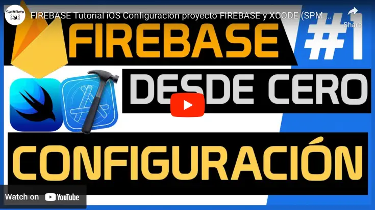 Firebase Tutorial iOS, Configura Firebase en Xcode con Swift Package Manager