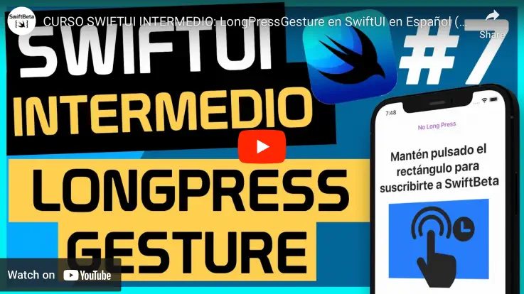 LongPressgesture en SwiftUI