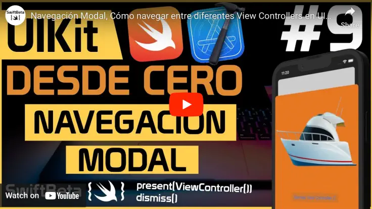 Navegacion Modal: Aprende a navegar entre diferentes ViewController en UIKit