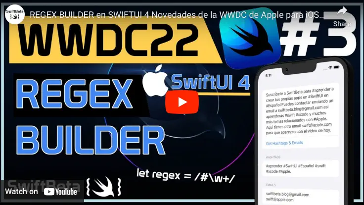 Regex y Regex Builder en Swift 5.7