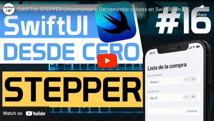 Stepper en SwiftUI