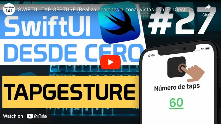 TapGesture en SwiftUI Curso de SwiftUI