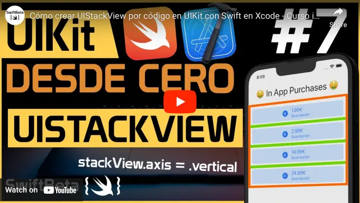 UIStackView en UIKit con Swift