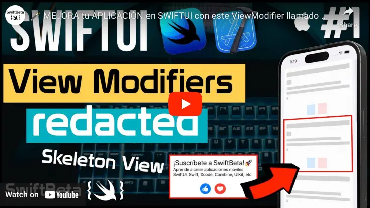 ViewModifier redacted en SwiftUI