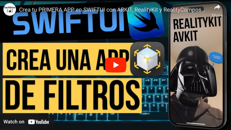 Crea una app de filtros con RealityKit y AVKit en SwiftUI