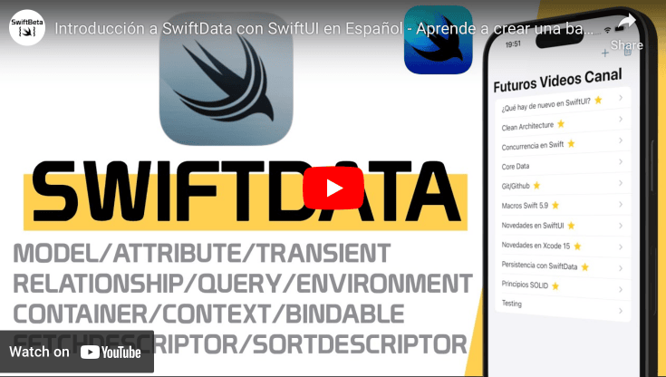 Aprende a usar SwiftData en SwiftUI en Español